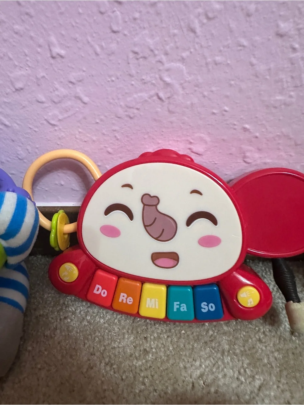 Baby Toys 6 Piece Lot Rattles Caterpillar Music Small Misc Brands